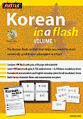 In a Flash #01: Korean in a Flash, Volume 1 [With CD (Audio)]