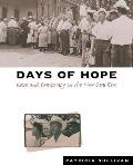 Days of Hope: Race and Democracy in the New Deal Era Cover