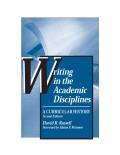 Writing in the Academic Disciplines: A Curricular History