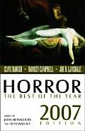 Horror: The Best of the Year, 2007 Edition (Horror: The Best of) Cover