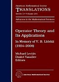 Operator Theory & Its Applications in Memory of V B Lidskii 1924 2008