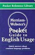 Merriam-Webster's Pocket Guide to English Usage Cover