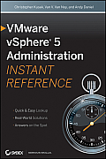 VMware vSphere 5 Administration Instant Reference Cover