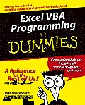 Excel VBA Programming for Dummies