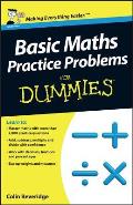 Basic Maths Practice Problems For Dummies Cover