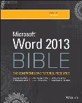 Microsoft Word 2013 Bible (Bible)