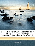 Ueber Die Verba, Die Den Infinitiv Mit Und de Regieren. (10. Jahresb., Stdt. Gymn. Zu Waren).