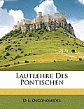 Lautlehre Des Pontischen