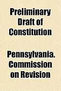 Preliminary Draft of Constitution Cover