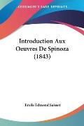Introduction Aux Oeuvres de Spinoza (1843) Cover