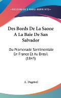 Des Bords de La Saone a la Baie de San Salvador: Ou Promenade Sentimentale En France Et Au Bresil (1843) Cover