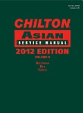Chilton Asian Service Manual: 2012 Edition, Volume 2 (Chilton Asian Service Manual) Cover