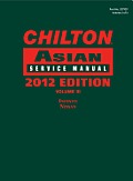 Chilton Asian Service Manual: 2012 Edition, Volume 3 (Chilton Asian Service Manual) Cover