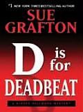 D Is for Deadbeat (Large Print) (Thorndike Famous Authors) Cover