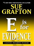 E Is for Evidence (Large Print) (Thorndike Famous Authors) Cover