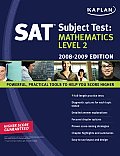 Kaplan SAT Subject Test: Mathematics Level 2 (Kaplan SAT Subject Tests: Mathematics 2) Cover