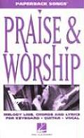 Praise and Worship (Paperback Songs) Cover