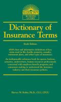 Dictionary of Insurance Terms (Barron's Dictionary of Insurance Terms) Cover