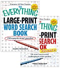 The Everything Large Print Word Search Bundle - Vol I and II
