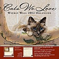 Cats We Love Weekly Wall Calendar