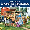 John Sloane's Country Seasons 2014 Mini Wall Calendar Cover
