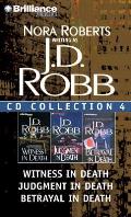 J.D. Robb CD Collection 4: Witness in Death, Judgment in Death, Betrayal in Death Cover