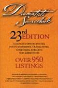 Dramatists Sourcebook 23RD Edition