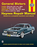 Haynes Cadillac Eldorado, Olds Toronado, Buick Riviera, 1971-85 (Haynes Automobile Repair Manual)