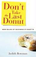 Don't Take the Last Donut (08 Edition) Cover