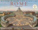 Historic Maps and Views of Rome: 24 Frameable Maps