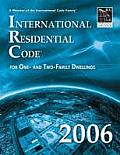 2006 International Residential Code: For One- And Two-Family Dwellings (Softcover Version) Cover