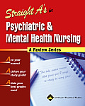 Straight A's in Psychiatric & Mental Health Nursing with CDROM (Straight A's) Cover