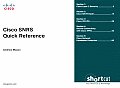 Cisco SNRS Quick Reference