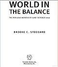 World in the Balance