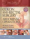 Colon and Rectal Surgery: Abdominal Operations (Master Techniques in General Surgery) Cover