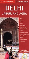 Delhi, Jaipur and Agra Travel Map (Globetrotter Travel Maps) Cover