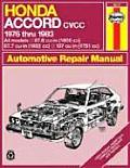 Honda Accord CVCC 1976-1983 Automotive Repair Manual