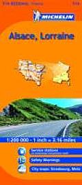 Michelin Map France: Alsace, Lorraine 516 (Michelin Maps)