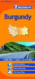 Michelin Map France: Burgundy 519 (Michelin Maps)