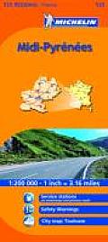 Michelin Map France: MIDI-Pyrenee's 525 (Michelin Maps)