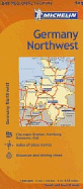 Michelin Germany Northwest Map 541 (Maps/Regional) Cover