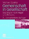 Gemeinschaft in Gesellschaft