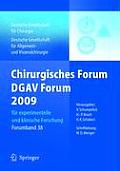 Deutsche Gesellschaft Fa1/4r Chirurgie / Forumband #38: Chirurgisches Forum Und Dgav 2009: Fa1/4r Experimentelle Und Klinische Forschung 126.Kongress Der Deutschen Gesellschaft Fa1/4r Chirurgie, Ma1/4