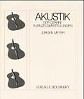 Akustik Der Gitarre in Einzeldarstellungen