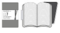 Moleskine Volant Notebook Ruled, Grey Xsmall: Set of 2
