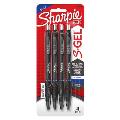 Sharpie S-Gel Retractable Gel Pen, Medium Point, Blue Ink, 4 Pack (2096172)