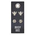 Slvr Earrings-Busy Bee