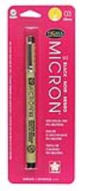 Sakura Pigma Micron Pen .35MM Black 03 Carded