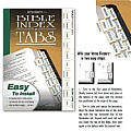 Verse Finders Bible Index Tabs, Slim Line Style, Gold with Black Titles
