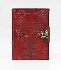 Tree of Life Leather Journal 5 x 7 with Lock